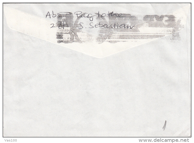 STAMPS ON COVER, NICE FRANKING, 1992, SPAIN - Storia Postale