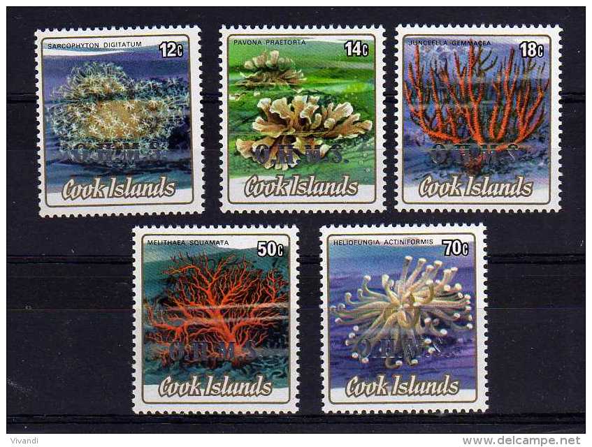 Cook Islands - 1986 - Officials/Corals (Issued 05/05/86) - MNH - Cook