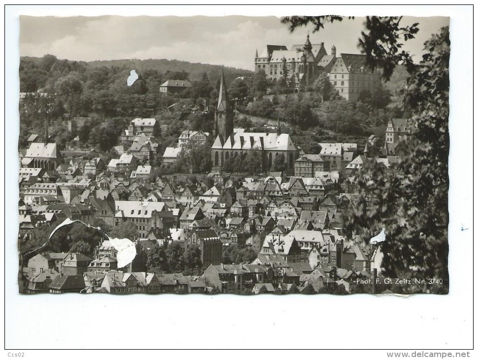 Marburg An Der Lahn Mit Schloss - Marburg