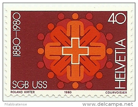 1980 - Svizzera 1115 Unione Sindacale C3307, - Ungebraucht