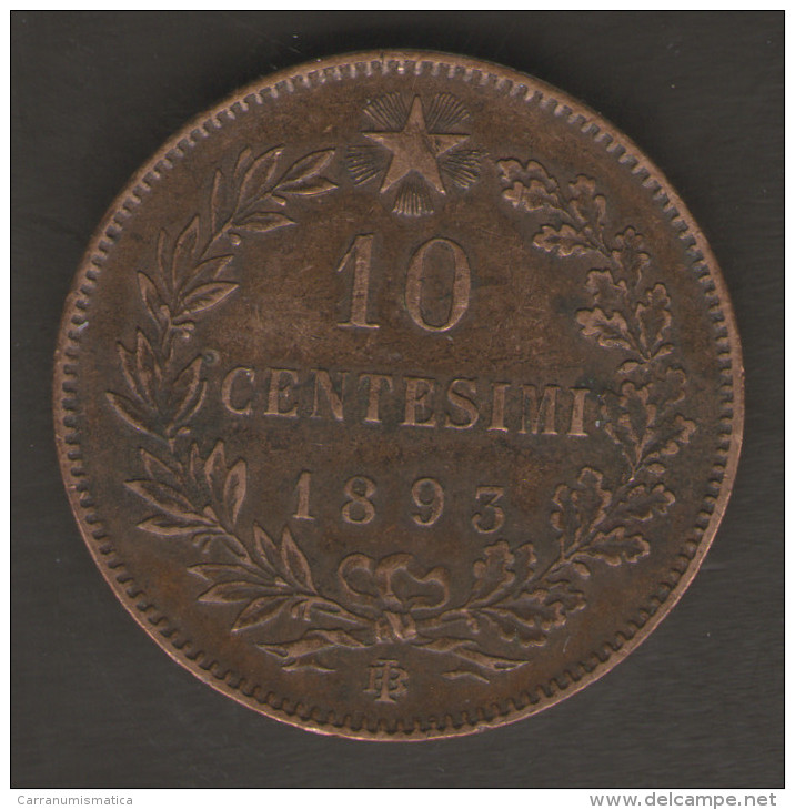 REGNO D' ITALIA - 10 CENTESIMI - UMBERTO I (1893 - ZECCA: BIRMINGHAM) - ITALIAN KINGDOM - - 1878-1900 : Umberto I.