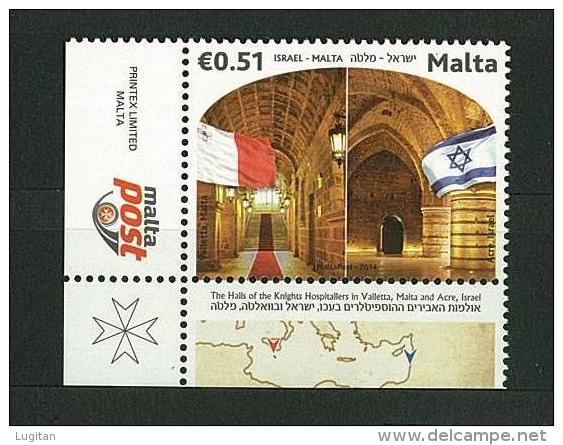 MALTA - EMISSIONE CONGIUNTA CON ISRAELE ANNO 2011 - Malte