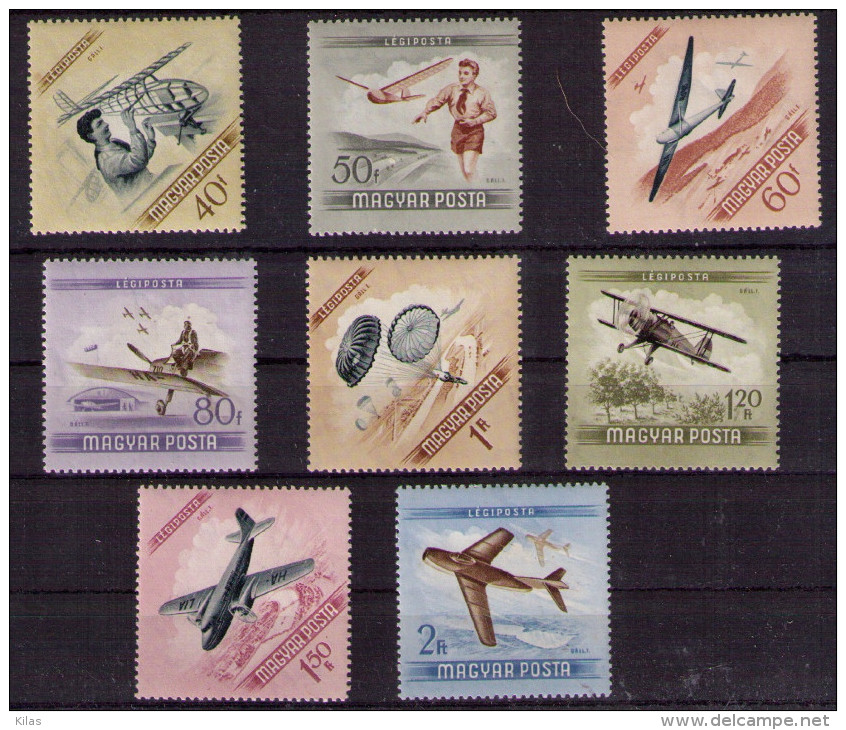 HUNGARY 1954 Aviation Day - Unused Stamps