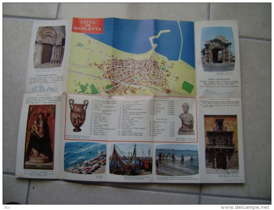 BARLETTA    ENIT   VECCHIA  BROCHURE DEPLIANT TURISMO - Turismo, Viaggi