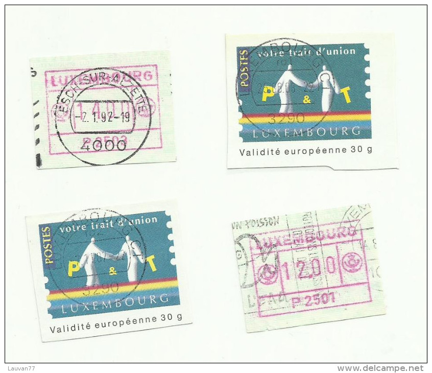 Luxembourg Timbres Distributeurs - Postage Labels