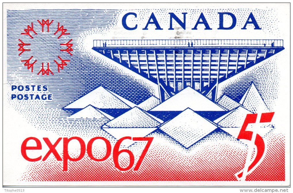 ONU New-York. Carte Ayant Circulé. Exposition Universelle De 1967. - 1967 – Montreal (Kanada)