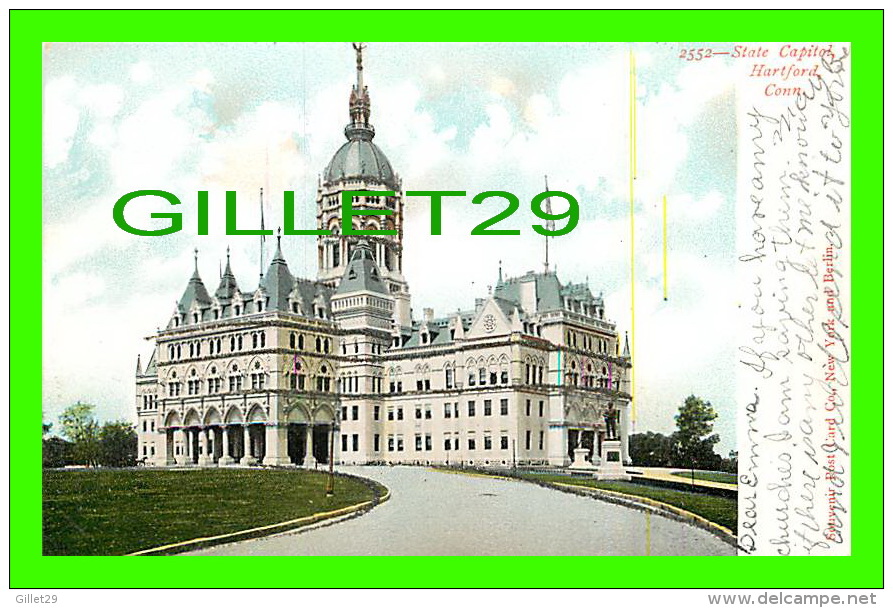 HARTFORD, CT - STATE CAPITOL - SPARKLES - UNDIVIDED BACK - SOUVENIR POST CARD CO - - Hartford