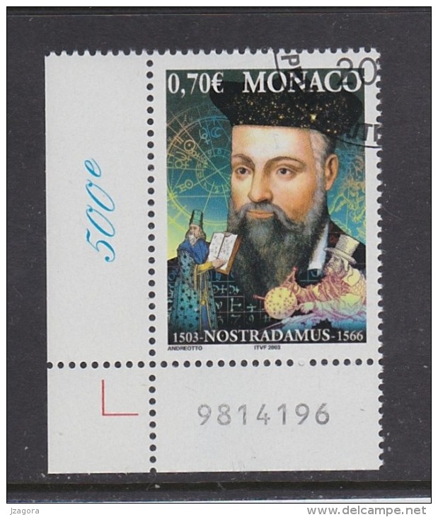 ASTROLOLOGY ASTROLOLOGIE PROPHETIA - NOSTRADAMUS - MONACO 2003 MI 2660 Never Hinged With Gum - Astrology