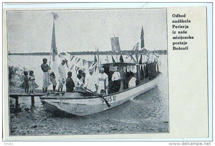 AK MISSIONEN SLOWENIEN BENGALSKA MISIJA Bengali MISSION BOOT DURCH DEN FLUSS ALTE POSTKARTEN - Missionen