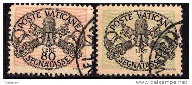 PIA - VATICANO  - 1945  :  Segnatasse   -  (SAS  7-12 = S 751) - Postage Due