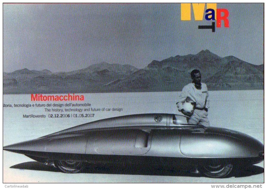 [DC1007] CARTOLINEA - MITOMACCHINA - STORIA DEL DESIGN DELL'AUTO - MUSEO ARTE MODERNA - MART - TRENTO - Musei