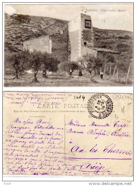 PUYLOUBIERb - Vieux Chateau - Ruines - TB Cachet Perlé (Indice 4) (68949) - Autres & Non Classés