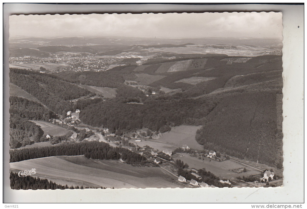 5870 HEMER, Bredenbruchertal, 1956, Luftaufnahme - Hemer