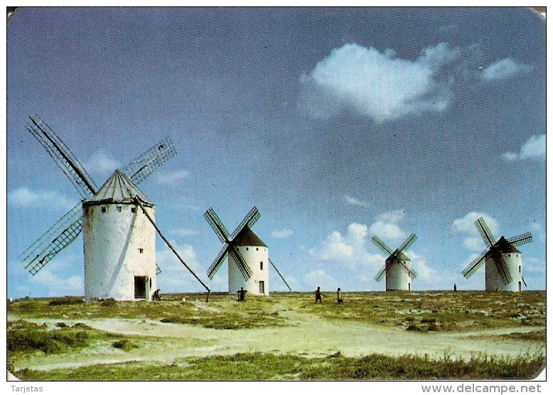 CALENDARIO DEL AÑO 1971 DE LA VENTA DE DON QUIJOTE (CALENDRIER-CALENDAR) MOLINO-MOULIN - Tamaño Pequeño : 1961-70