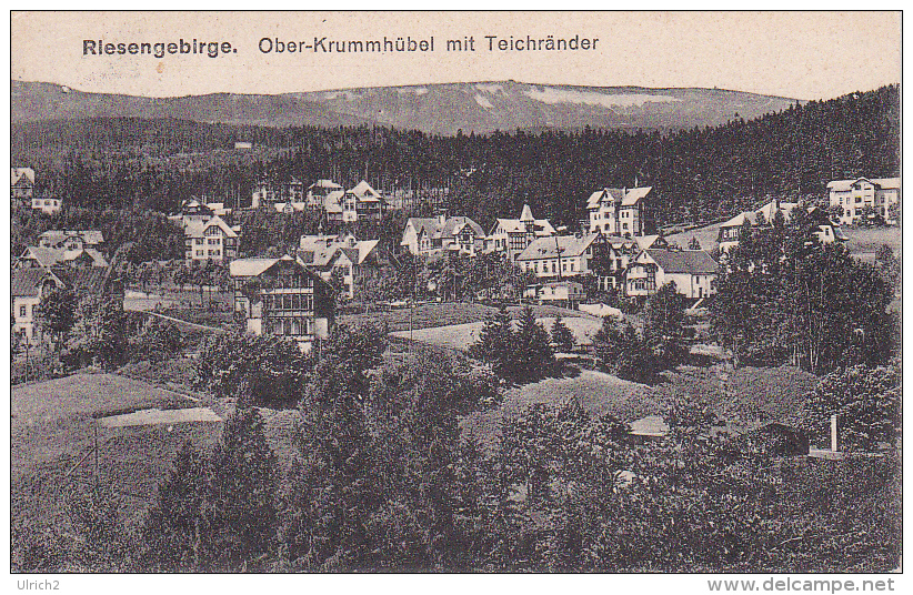 AK Karpacz Ober-Krummhübel Mit Teichränder - 1923 (5250) - Schlesien