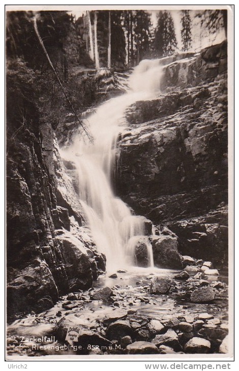 AK Riesengebirge - Zackelfall - Stempel Oberschreiberhau - 1928 (5252) - Schlesien