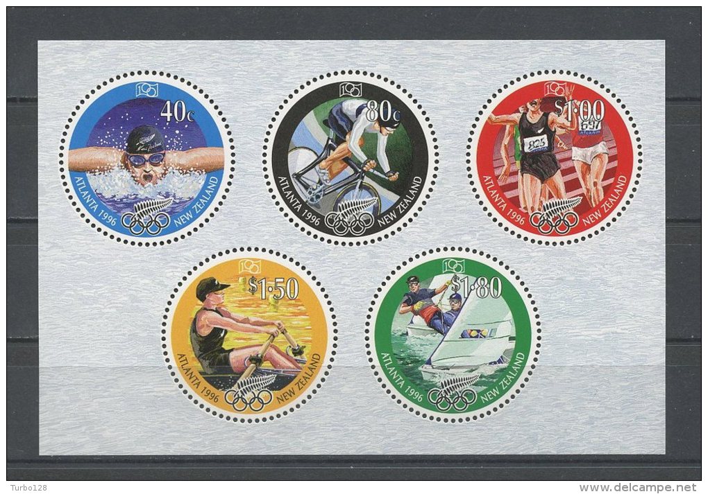 ZELANDE 1996 N° 1470/1474 ** Neufs = MNH Superbes Cote 12,50 &euro; Sports JO Atlanta Natation Cyclisme Bateaux Boats Se - Ongebruikt