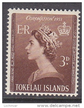 TOKELAU, 1953 CORONATION 1 MH - Tokelau