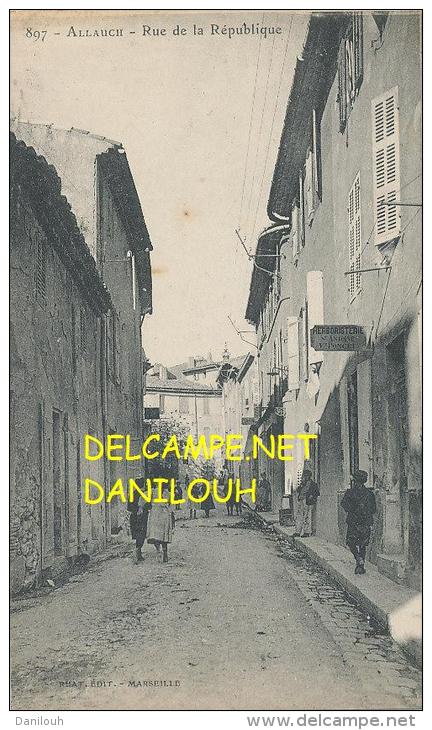 13 --- ALLAUCH    Rue De La République   897   HERBORISTERIE PONCET  à Droite - Allauch