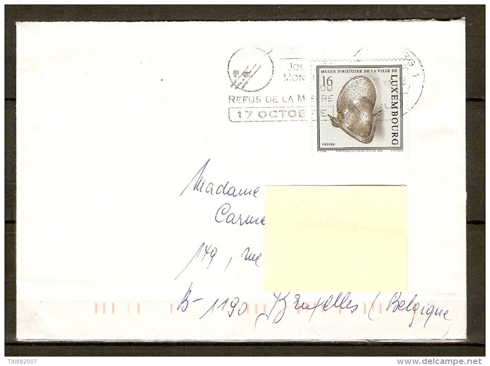 LUXEMBOURG    -    1998    -  Belle  Lettre Pour La Belgique.   Timbre : Musée / Imprimerie. - Storia Postale