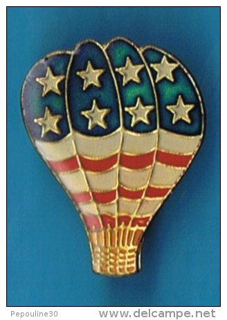 PIN´S //   . MONTGOLFIÈRES COULEURS USA - Luchtballons