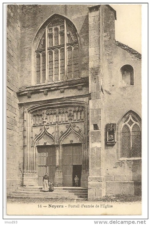 89 - Noyers - Portail D'entrée De L'Église - Ed. Frontier N° 14 - Noyers Sur Serein