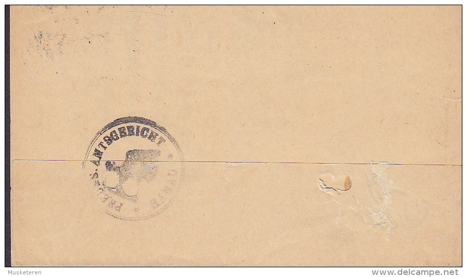 Germany Deutsches Reich PREUSSISCHE AMTSGERICHT, HANAU Cover Brief Dienstsache To MAINZ (2 Scans) - Officials