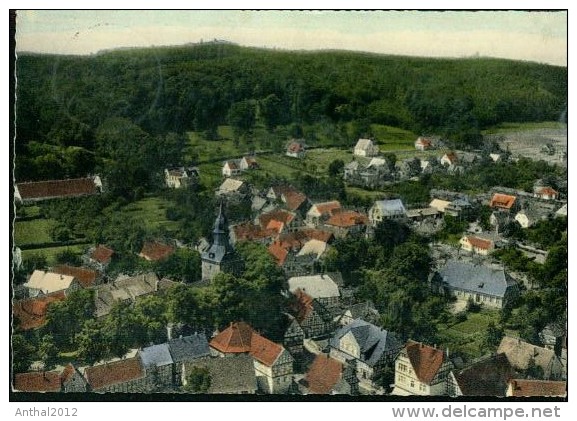 Luftbildaufnahme Bad Essen Wohnhäuser Coloriert 25.2.1958 - Bad Essen