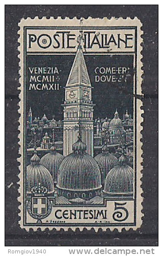 REGNO D'ITALIA   1912   CAMPANILE SAN MARCO   SASS. 97   USATO   VF - Usati