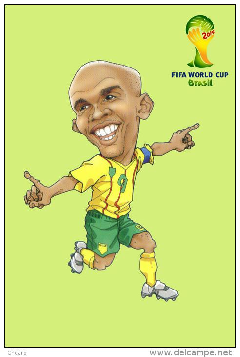 (T17-013 ) 2014 Brazil FIFA World Cup, Football Soccer , Prestamped Card, Postal Stationery - 2014 – Brazil