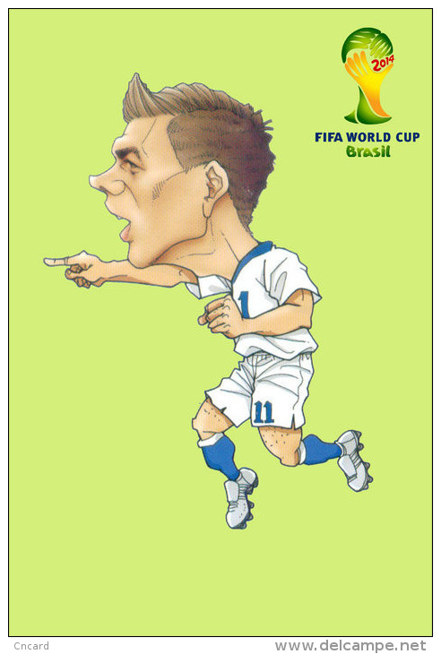 (T17-031 ) 2014 Brazil FIFA World Cup, Football Soccer , Prestamped Card, Postal Stationery - 2014 – Brazil