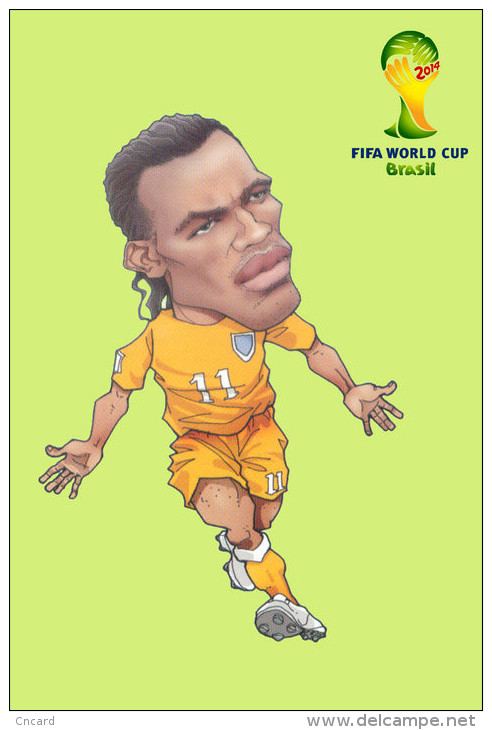 (T17-035 ) 2014 Brazil FIFA World Cup, Football Soccer , Prestamped Card, Postal Stationery - 2014 – Brazil