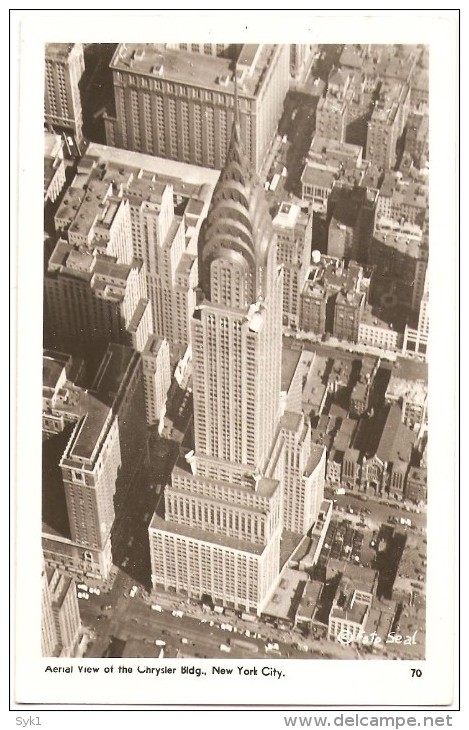 AERIAL VIEW OF CHRYSLER BUILDING - Other Monuments & Buildings