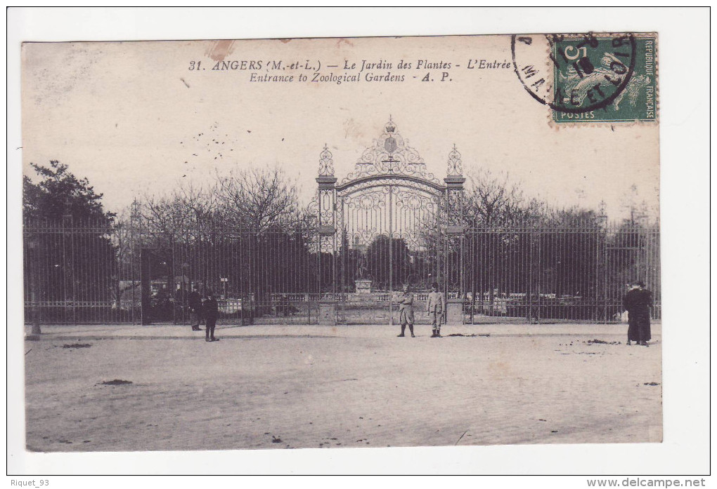 31. ANGERS - Le Jardin Des Plantes- L'Entée - Angers