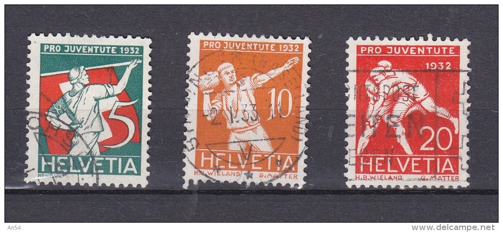 1932   PJ   N°  61-62-63  OBLITERES     CATALOGUE ZUMSTEIN - Neufs