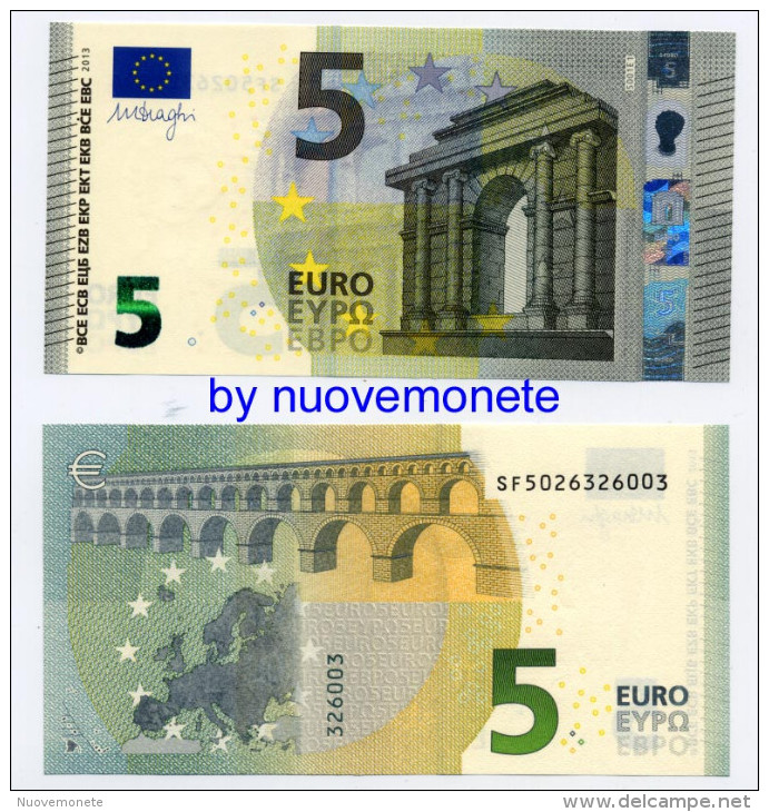 5 EURO SF ITALIA ITALY S001.. FDS UNC DRAGHI - 5 Euro