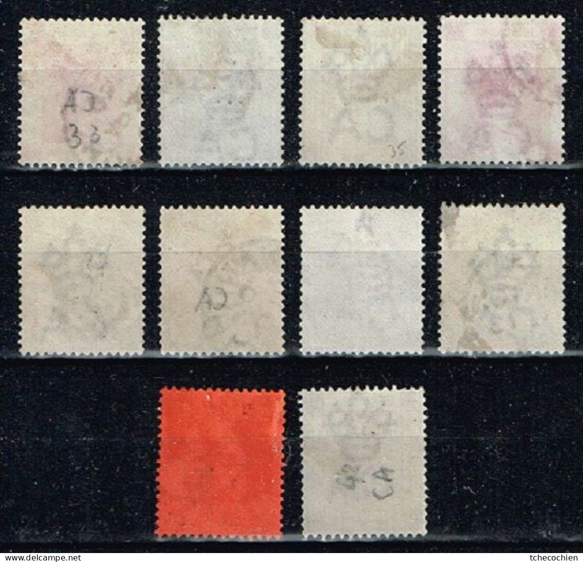 Hong-Kong - 1882 - Y&T N° 33 à 42, Oblitérés - Used Stamps