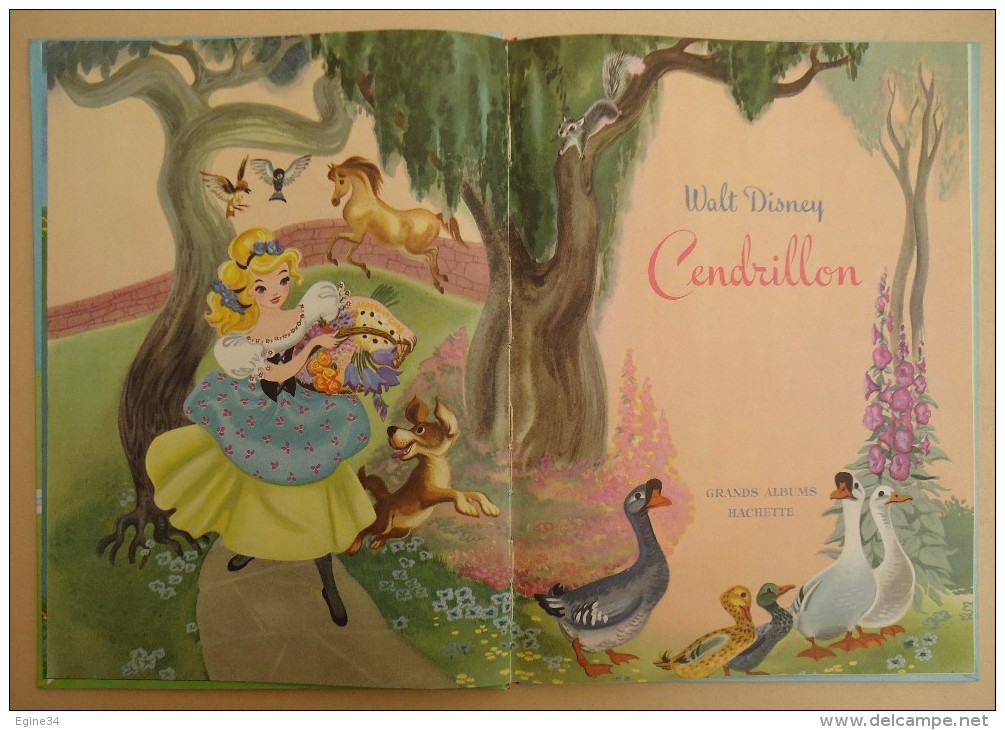 ENFANTINA - Grands Albums Hachette - Walt Disney - Cendrillon - 1957 - Cuentos