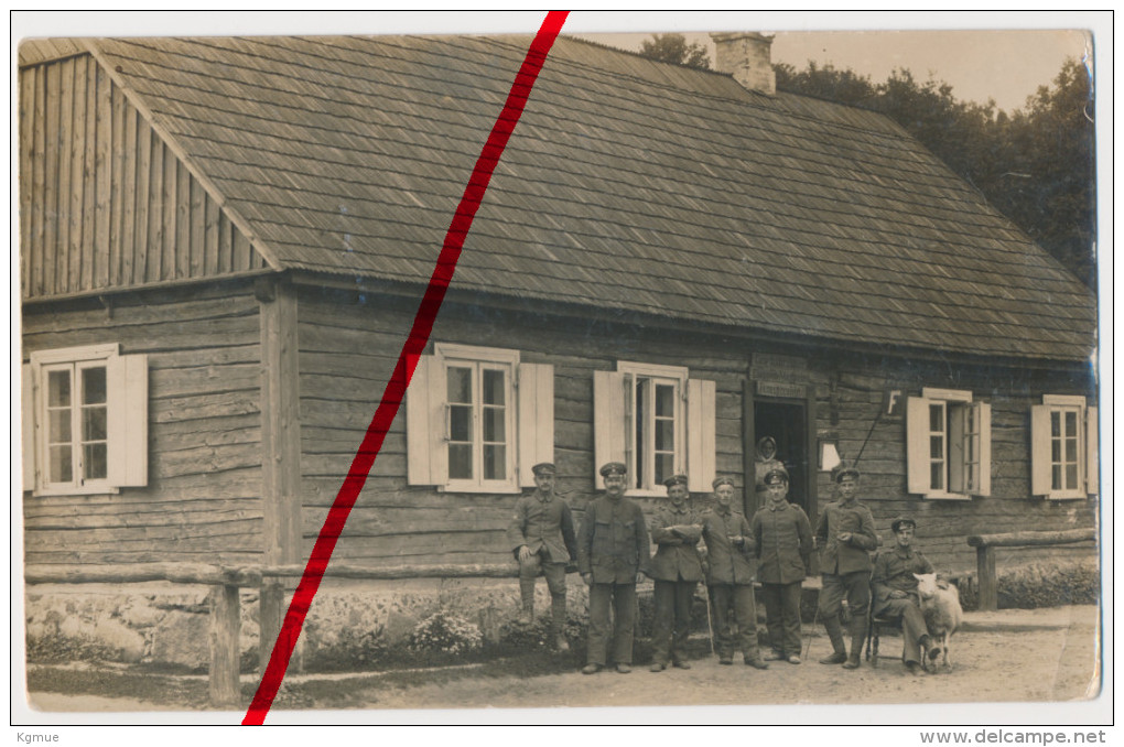 PostCard - 1915 - Rossienie In Litauen - Original Foto - Geschäftszimmer Des Etappen-Magazins Und Fernsprechamt - Lituanie