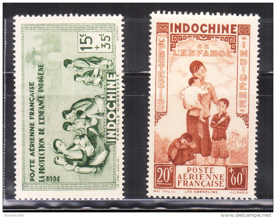 Indo China 1942 Children &amp; Family Indochina MNH - Unused Stamps