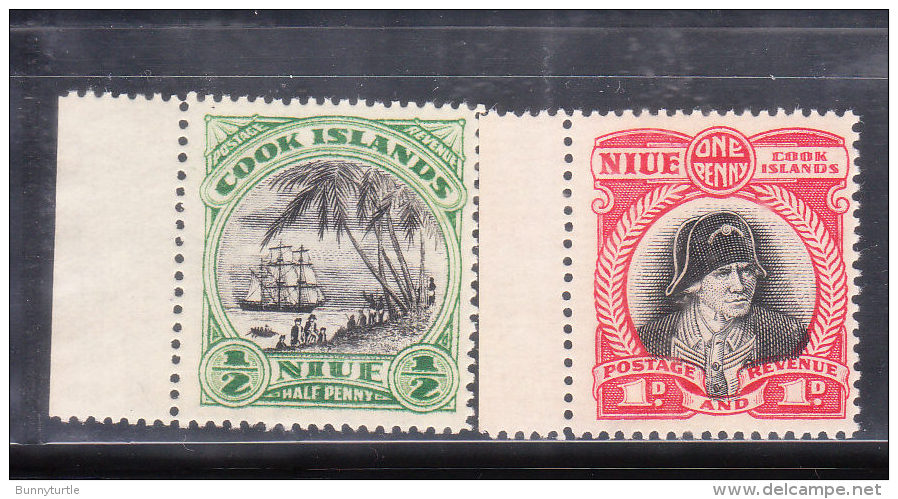 Cook Islands 1944-46 Captain James Cook 2v MNH - Cook