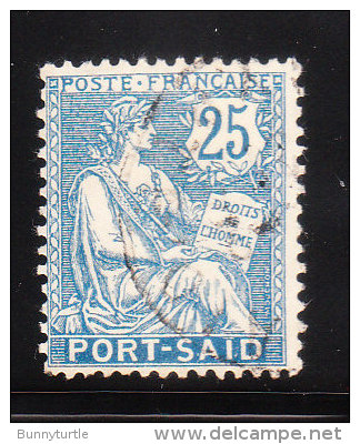 French Office In Egypt Port Said 1902-03 25c Used - Usati