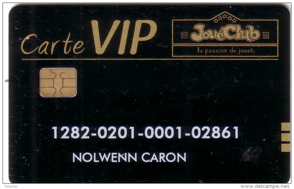 FRANCE CARTE A PUCE CHIPCARD JOUECLUB VIP NOMINATIVE UT - Cartes De Salon Et Démonstration