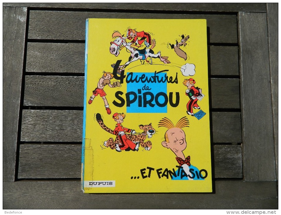 Spirou Et Fantasio -   1 - 4 Aventures De Spirou - Franquin - Dos Rond - Spirou Et Fantasio