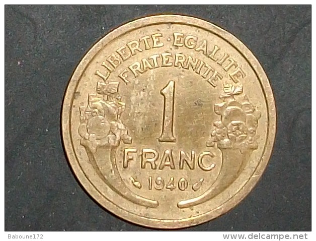 1 Franc Type Morlon Bronze-Aluminium 1940 - Autres & Non Classés