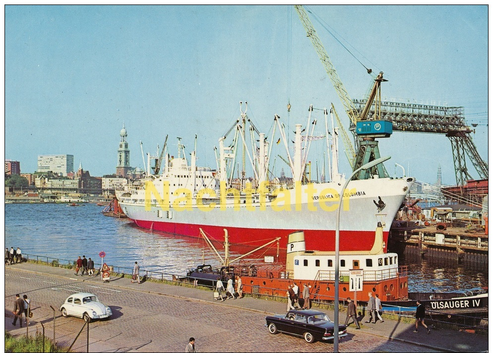 AK - Schiffe - Frachtschiff - "Republica De Columbia" In Hamburg - Handel