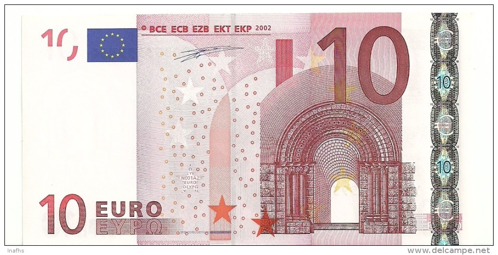 Greece Letter Y EUR 10 Printercode N001 Duisenbeg UNC - 10 Euro