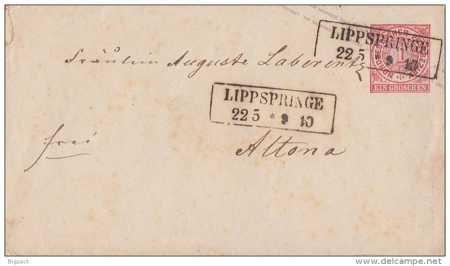 NDP GS-Umschlag 1 Gr. Nachv. St. Lippspringe 22.5. - Ganzsachen