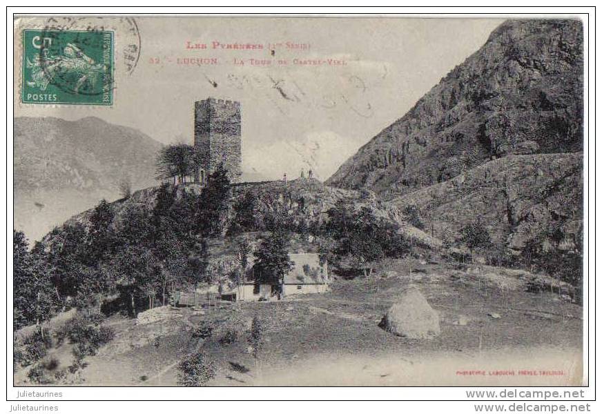 Luchon La Tour De Castel-viel Cpa Bon état - Luchon