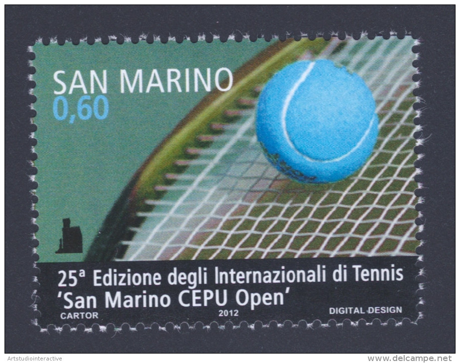 2012 SAN MARINO "25.A EDIZIONE INTERNAZIONALI DI TENNIS CEPU OPEN" SINGOLO MNH - Unused Stamps